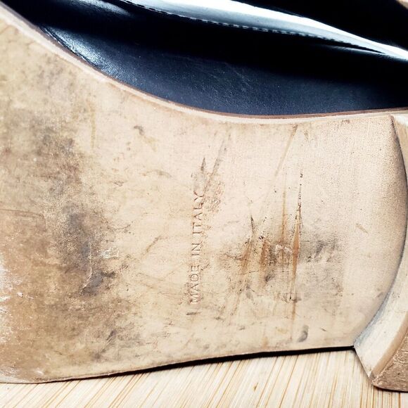 Everlane Modern Loafer Shoes Womens 7 Black Leather Slip On Pointed Toe - Picture 12 of 13